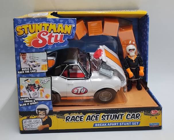 Stuntman Stu Race Ace Stunt Car Break Apart Stunt Set SEE DETAILS