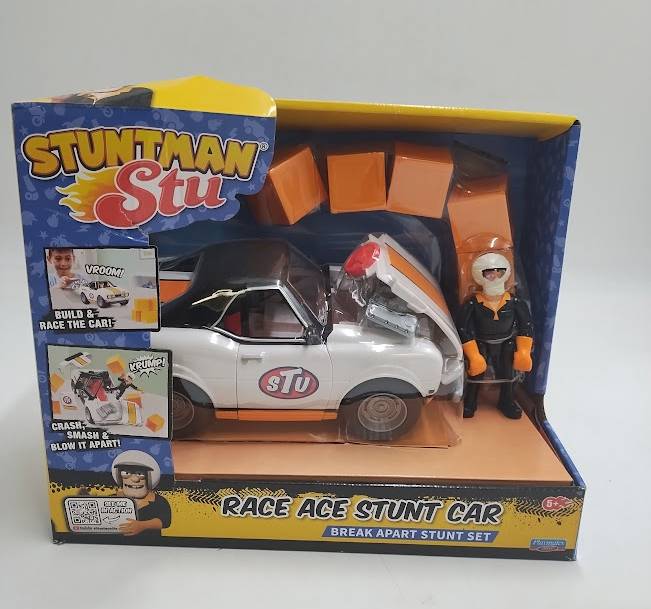 Stuntman Stu Race Ace Stunt Car Break Apart Stunt Set SEE DETAILS