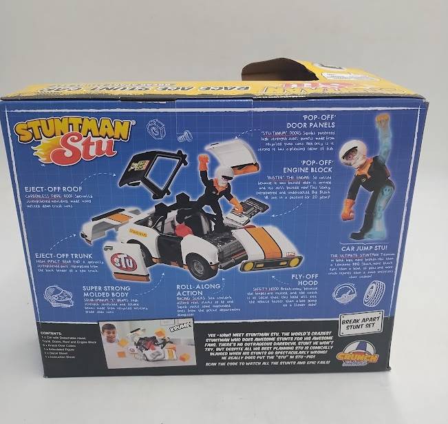 Stuntman Stu Race Ace Stunt Car Break Apart Stunt Set SEE DETAILS