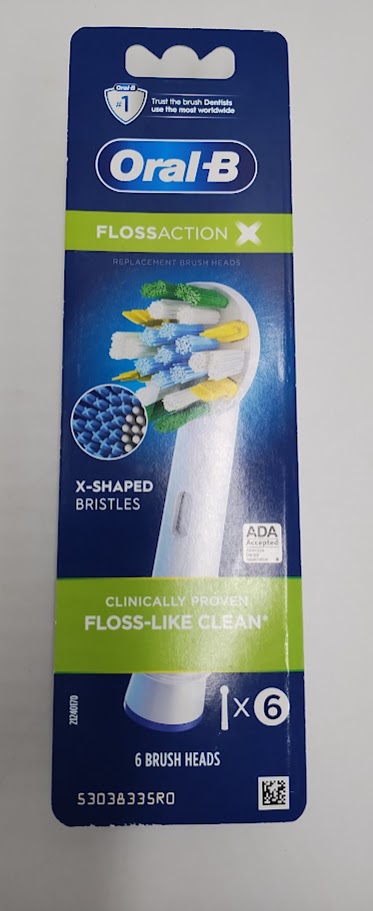 Oral-B Floss Action X-Filament Replacement Brush Heads - 6ct