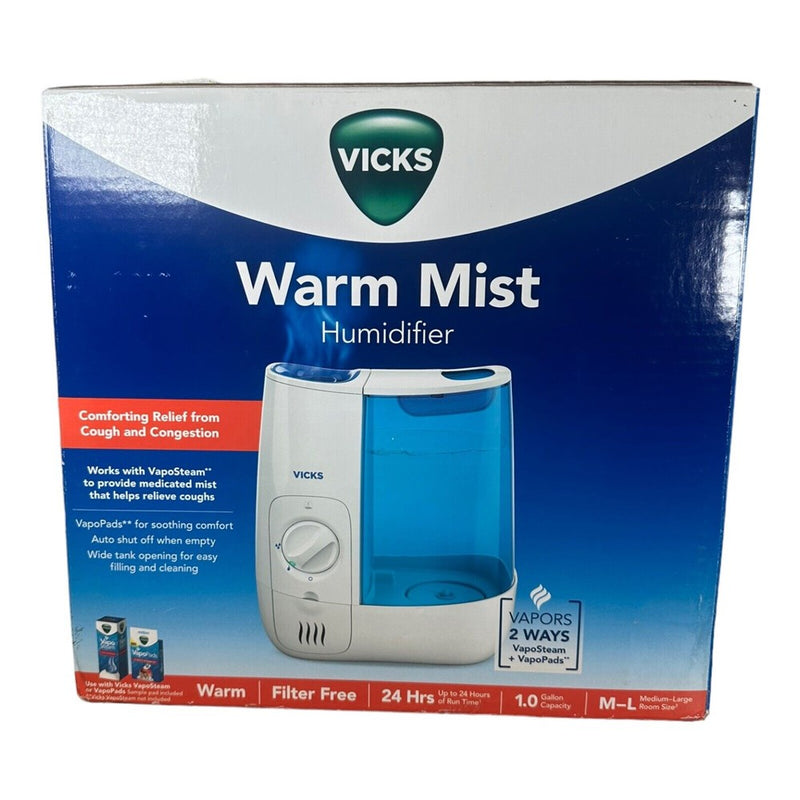 Vicks Warm Moisture Humidifier - White/Blue