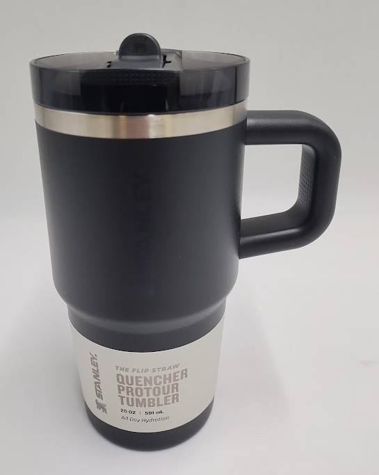 Stanley 20 oz Stainless Steel Quencher ProTour Tumbler Black