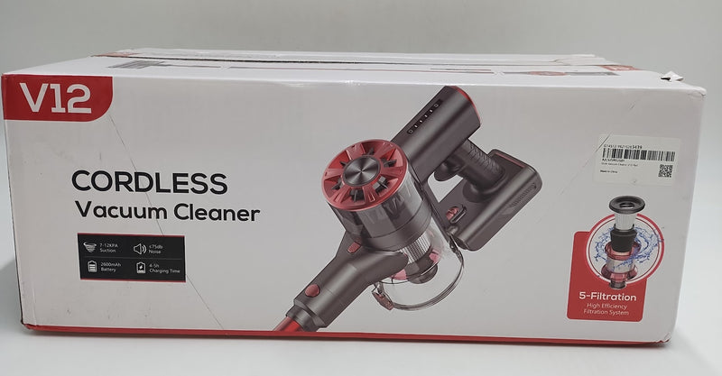 Rechargeable 2600 mAh 500ML Dust Cap Cordless Vacuum Cleaner - V12 (LOCAL PICKUP ONLY)