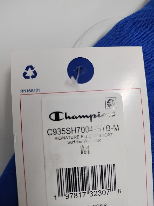 Champion Kids' Signature 'Surf the Web' Fleece Shorts - Blue M 10/12