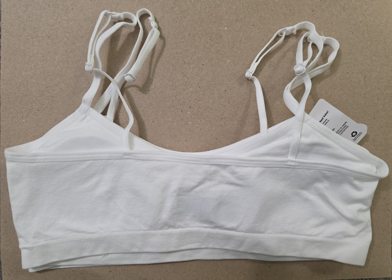 Hanes Girls' 2pk Seamless Bra - White XL