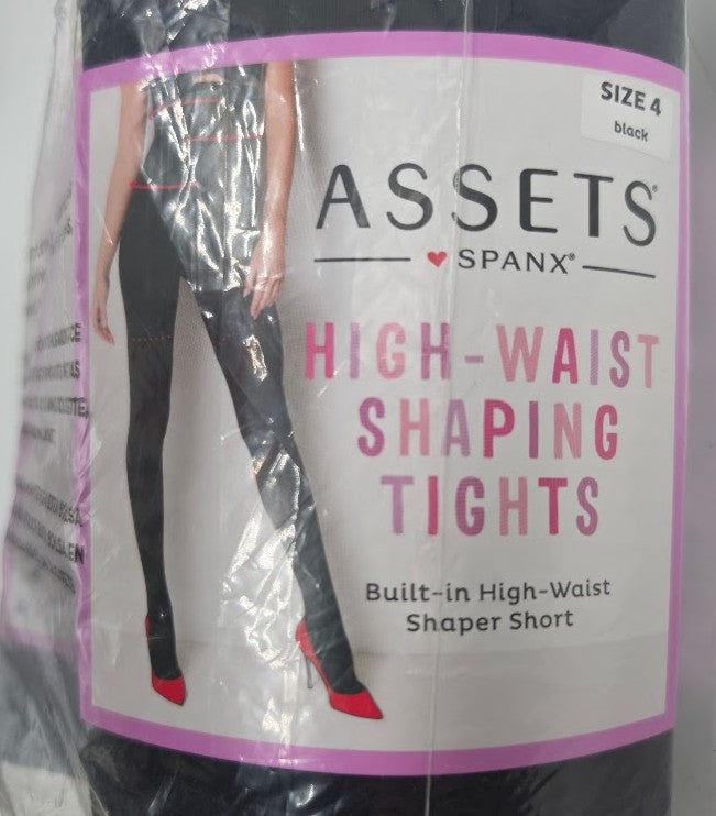 LOT OF 3!!! ASSETS by SPANX Women's High-Waist Shaping Tights Size 4 Black -182B