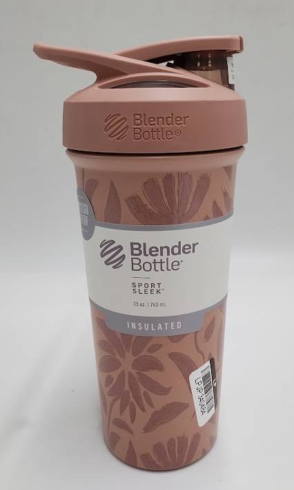 BlenderBottle 25oz Strada Stainless Steel Shaker Cup - Tan Floral