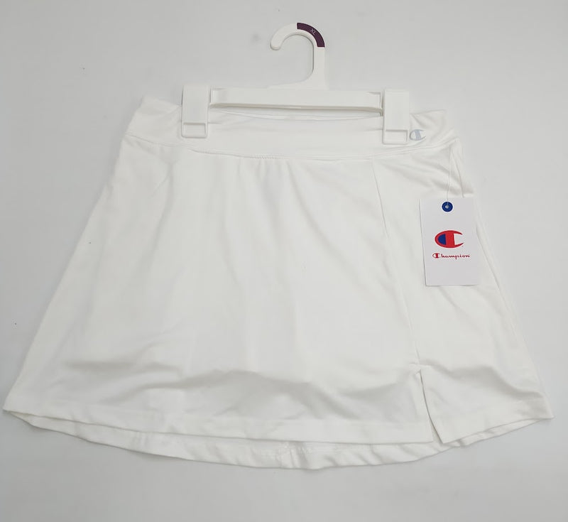 Champion Girls' A-Line Short Skort - White XL