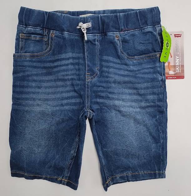 Levi's Boys' Skinny Dobby Pull-On Shorts - Blue M