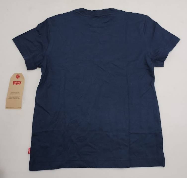 Levi's Boys' Short Sleeve Batwing Logo T-Shirt - Navy Blue 7