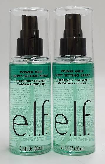 2 PACK!!!!  e.l.f. Power Grip Dewy Setting Spray - 2.7 fl oz