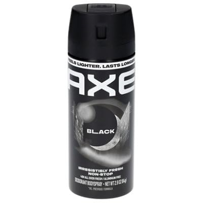 Axe, Black Body Spray Bottle, 2.9 Fl Oz