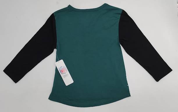 NFL Philadelphia Eagles Girls' White Long Sleeve Fashion T-Shirt SIZE XS(4/5)