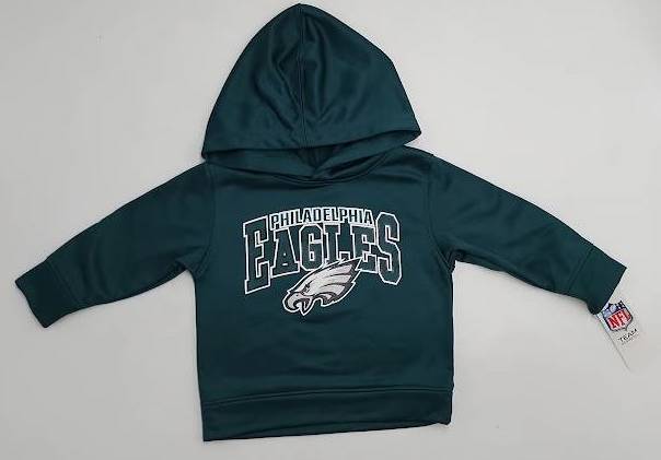 NFL Philadelphia Eagles Toddler Boys' Poly Fleece Hooded Sweatshirt - 18M