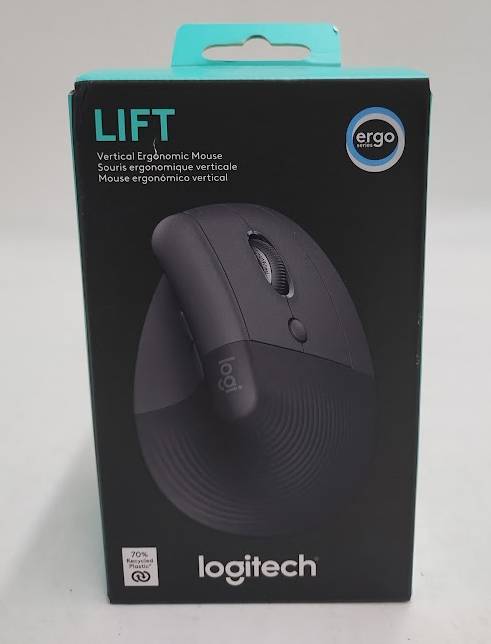 Logitech Lift Bluetooth Mouse - Black: Ergonomic Wireless Computer Accessory
