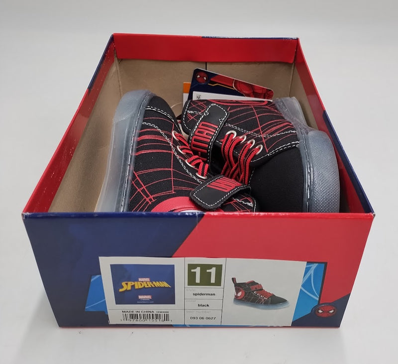 Toddler Marvel Spider-Man Lighted Hi Top Sneakers - 11T