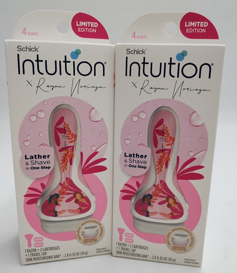 2 PACK!!! Schick Intuition Reyna Razor - Pink