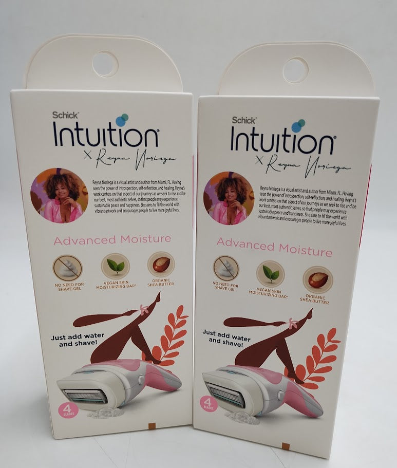 2 PACK!!! Schick Intuition Reyna Razor - Pink