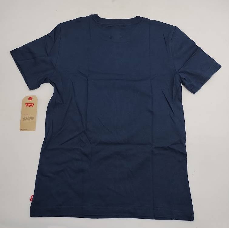 Levi's Boys' Short Sleeve Batwing Logo T-Shirt - Navy Blue L