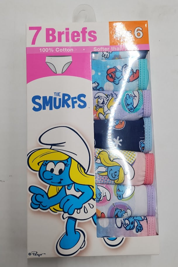 Girls' Smurfs 7pk Underwear - 6