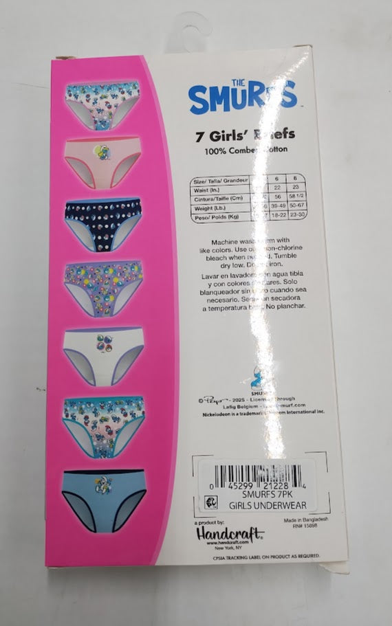 Girls' Smurfs 7pk Underwear - 6