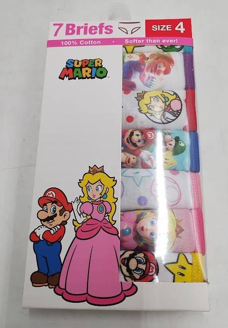 Girls' Mario 7pk Underwear - 4