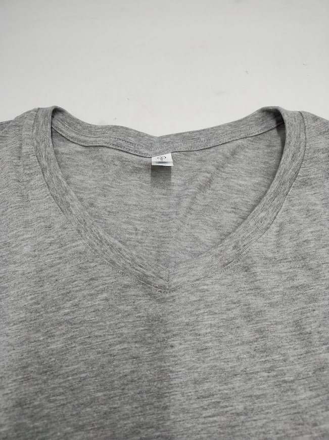 Delta Womens Performance V-Neck Short-Sleeve Heather XL