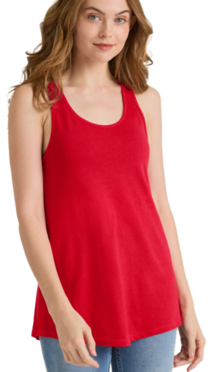 DELTA P506C FH9 Platinum Ladies Cvc Flowy Tank Red XL