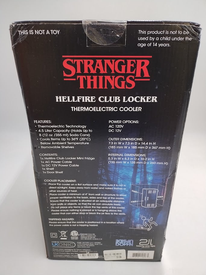 Stranger Things Hellfire Club Locker Mini Fridge SEE DETAILS