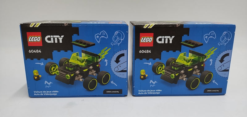 2 PACK!!! LEGO City Rides - Gaming Race Car Building Toy 60484