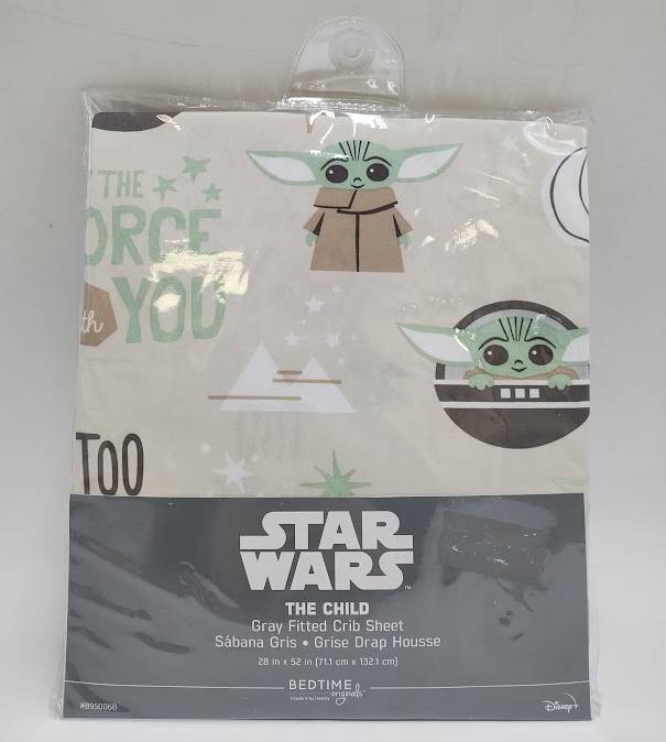 Lambs & Ivy Star Wars Cozy Friends The Child/Baby Yoda Fitted Crib Sheet