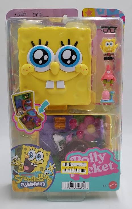 Polly Pocket Micro Dolls and Playset, SpongeBob Partnership Compact SEE DETAILS
