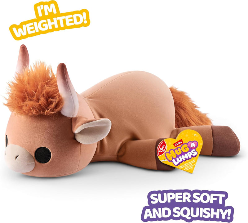 Hug-A-Lumps Highland Cow Series 2 Weighted Plush: Stuffed Farm Animal, 23-Inch Polyester Toy (LOCAL PICKUP ONLY)