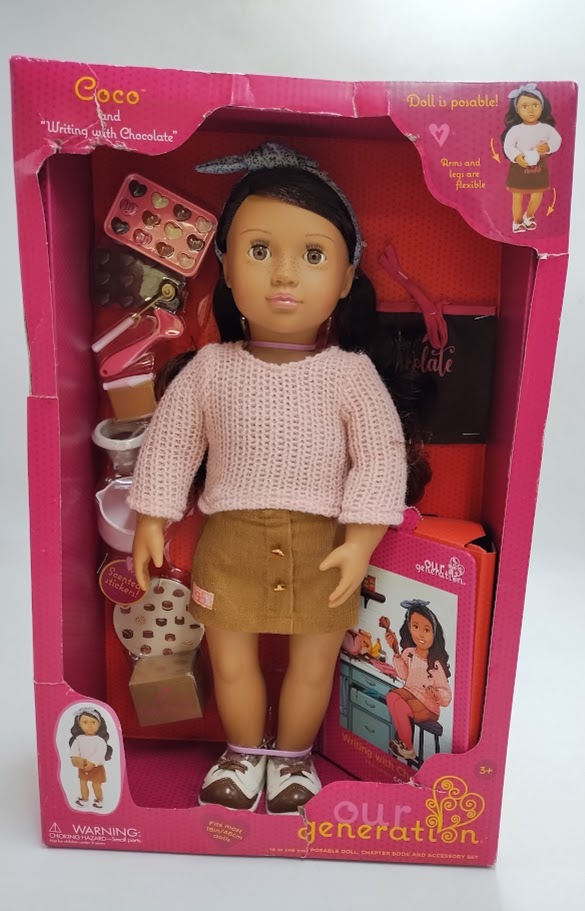 Our Generation Coco Posable 18" Baking Doll & Storybook SEE DETAILS