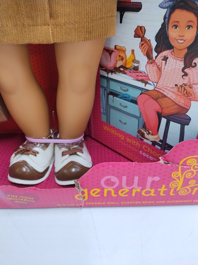 Our Generation Coco Posable 18" Baking Doll & Storybook SEE DETAILS
