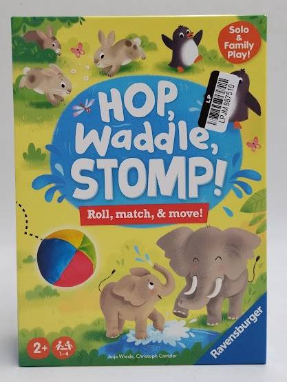 Ravensburger Hop Waddle Stomp! Board Game: Creative Thinking Fun for 1-4 Players