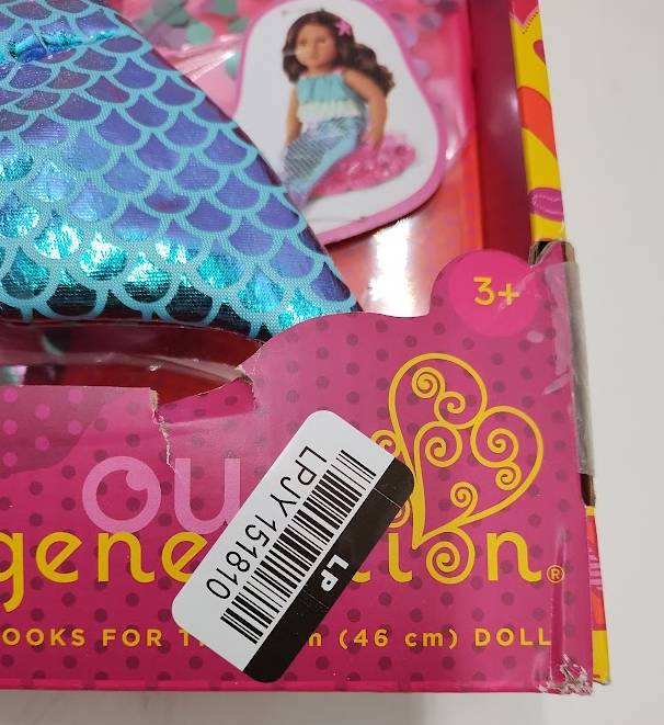 Our Generation Mermaid Dreams SwimsuitBeach Accessories for 18"Dolls SEE DETAILS