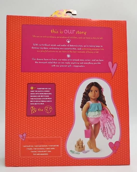 Our Generation Mermaid Dreams SwimsuitBeach Accessories for 18"Dolls SEE DETAILS