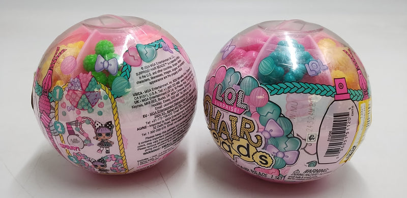 2 PACK!!! LOL Surprise! Hair Beads Styling Set Doll