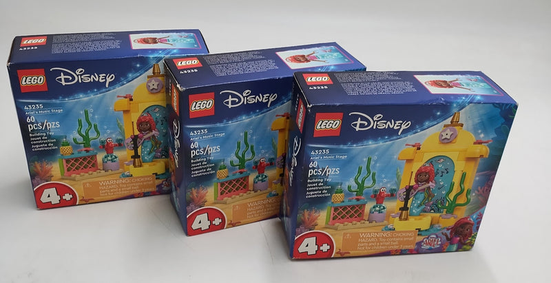 3 PACK LEGO 43235 Disney Ariel's Music Stage 60pcs