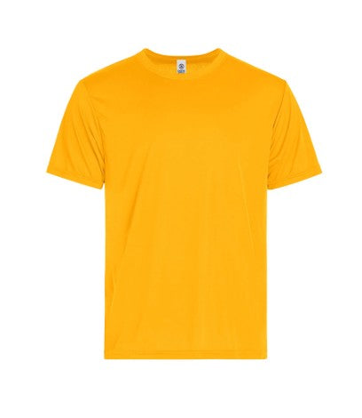 Delta Apparel 38000 Adult Performance S/S T-Shirt - Gold Small
