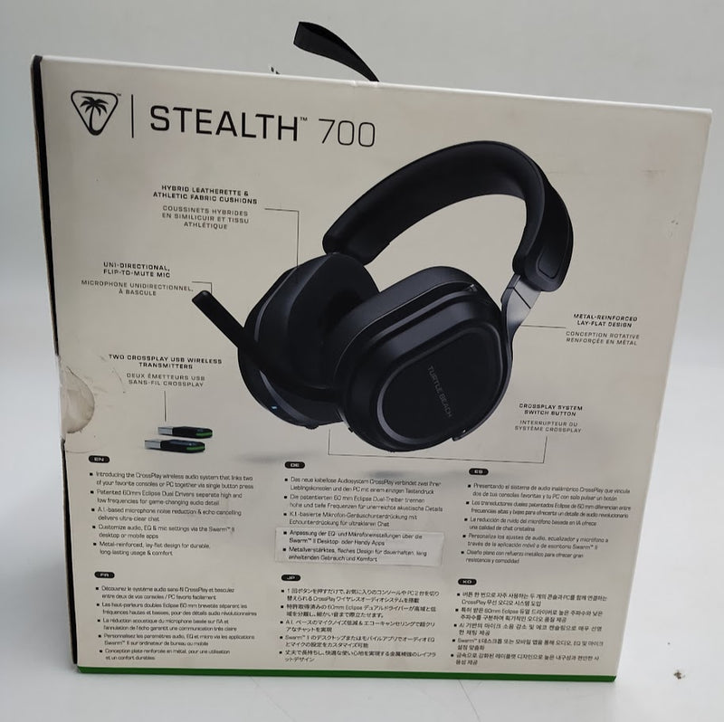 Turtle Beach Stealth 700 Gen 3 Gaming Headphones for Xbox - Black: Wireless Leatherette Ear Cushions, 20-Hr Battery, Multi-Platform Compatibility