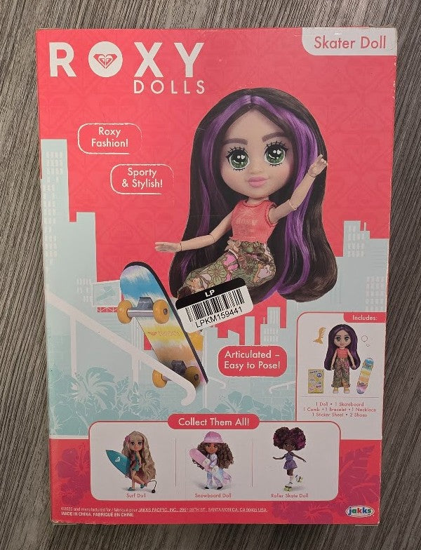 ROXY 7" Skateboarding Core Fashion Doll SEE DETAILS