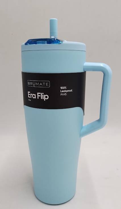 BruMate 40fl oz Stainless Steel Era Flip Straw Tumbler - Glacier