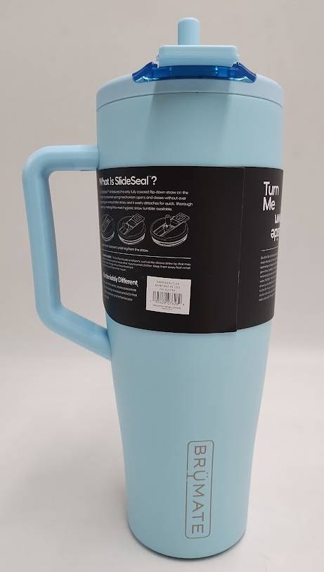 BruMate 40fl oz Stainless Steel Era Flip Straw Tumbler - Glacier