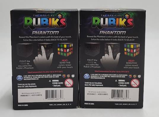 LOT OF 2 Rubik's Phantom 3x3 Cube Advanced Brainteaser *NEW & SEALED*