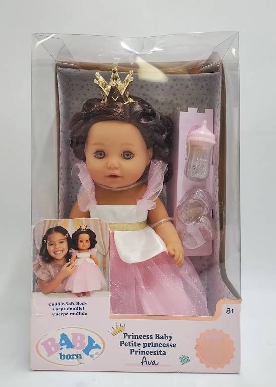 BABY Born Princess Baby Doll Ava - Brown Hair, Light Brown Eyes SEE DETAILS