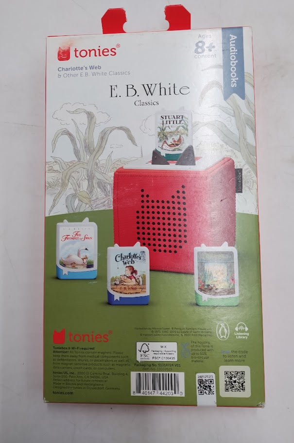tonies Audiobooks: E.B. White Collection 4pk Set SEE DETAILS