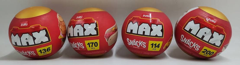 LOT OF 4 MAX Build More Snacks Series 1 Capsule BURGER HOTDOG SUSHI PIZZA