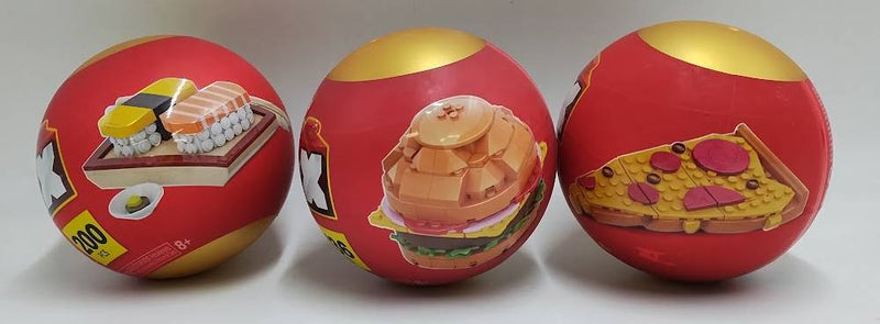 LOT OF 3 MAX Build More Snacks Series 1 Capsule BURGER PIZZA SUSHI